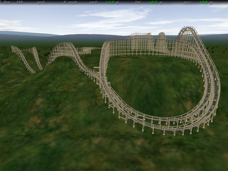 CoasterCrazy Terrain wooden coaster with a SOB like rosebowl